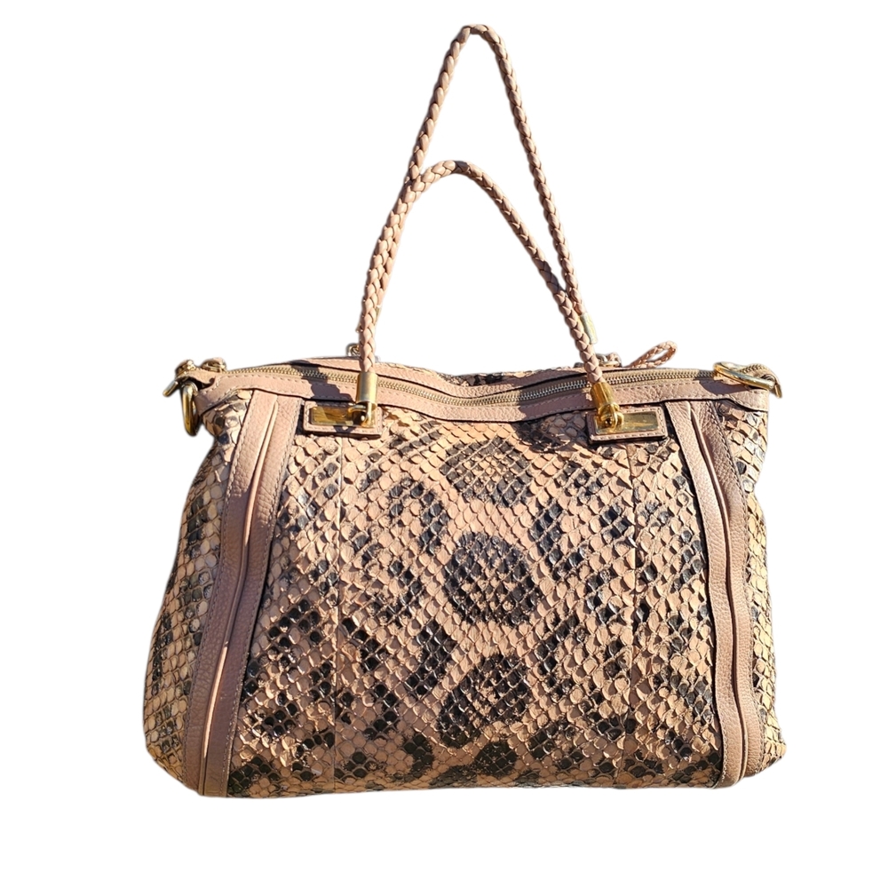 Gucci Snakeskin Python Shoulder Bag - image 7
